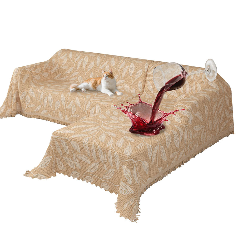 Sectional Couch Covers for Sectional Sofa 1OO% Waterproof L Shaped Couch Cover Blanket Dog Pet Friendly 2 pcs Chenille Washable L Shape Sofa Cover Protector
