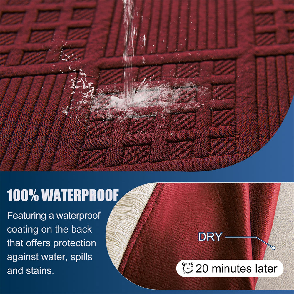Waterproof L Shaped Sectional Couch Covers Blanket 2 Piece Sectional Sofa Cover Washable L Shape Sofa Slipcover Jacquard Quilted Furniture Protector for Dogs Pets Cats