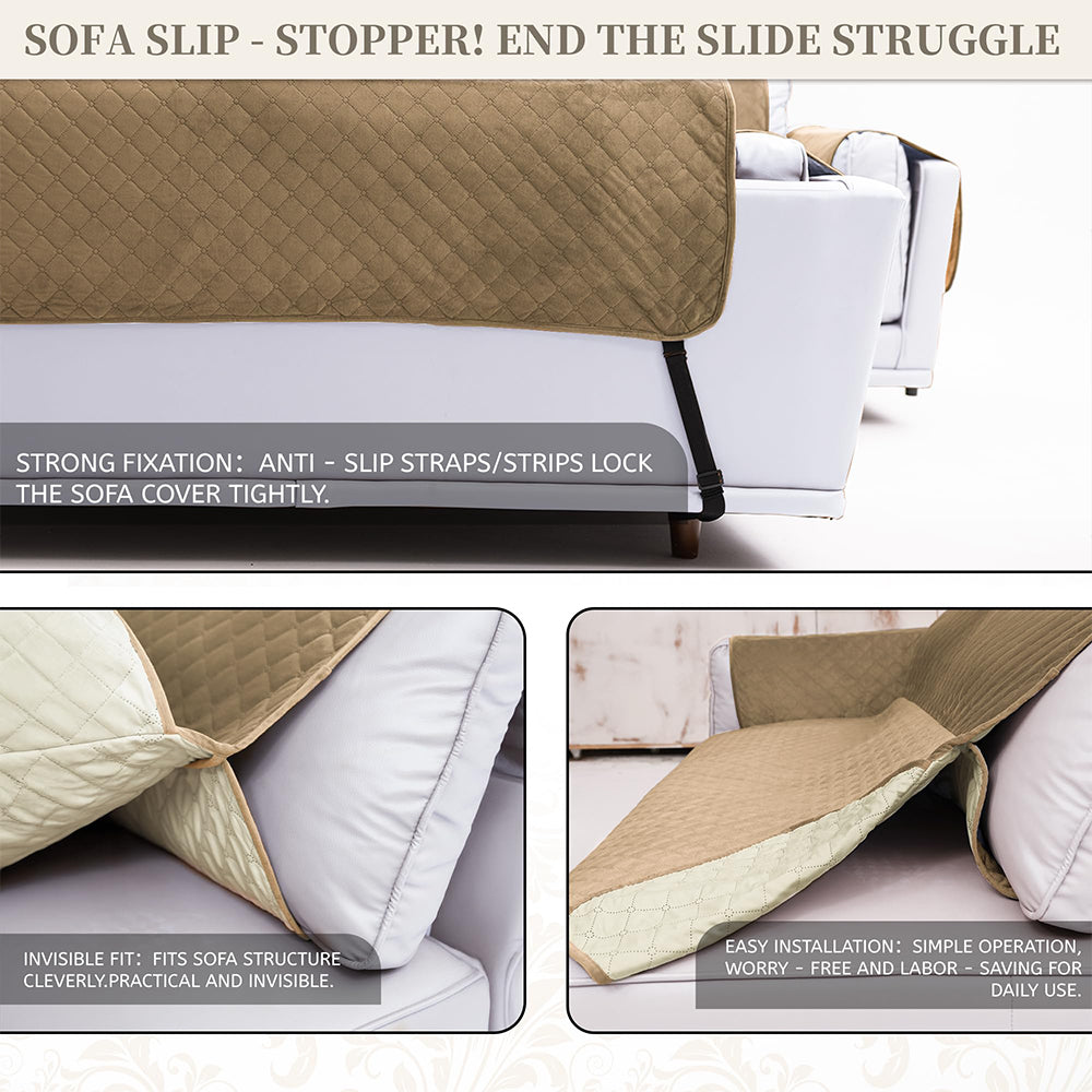 Sectional Couch Covers for Dogs 100% Waterproof Corner L Shaped Sofa Cover Pet Friendly Velvet Washable Anti Slip L Shape Modular Sofa Slipcover Protector with Pockets