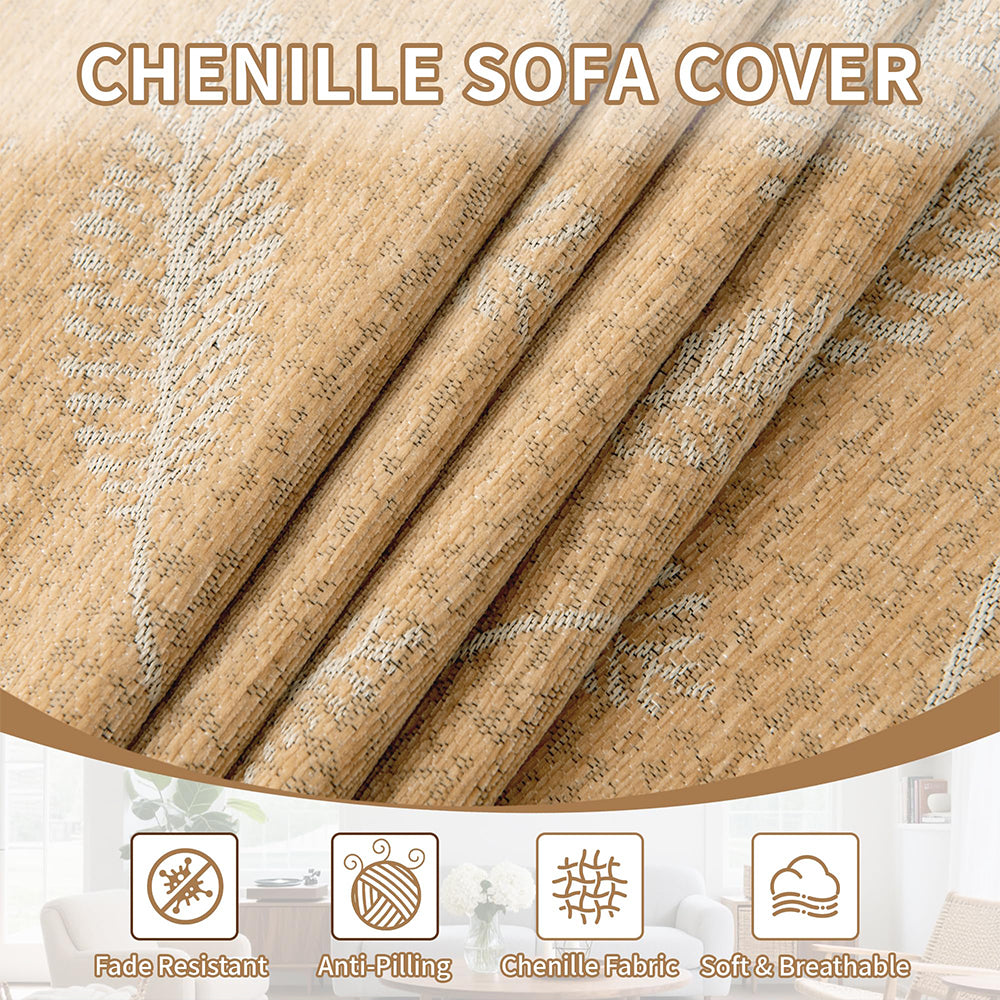 Sectional Couch Covers for Sectional Sofa 1OO% Waterproof L Shaped Couch Cover Blanket Dog Pet Friendly 2 pcs Chenille Washable L Shape Sofa Cover Protector